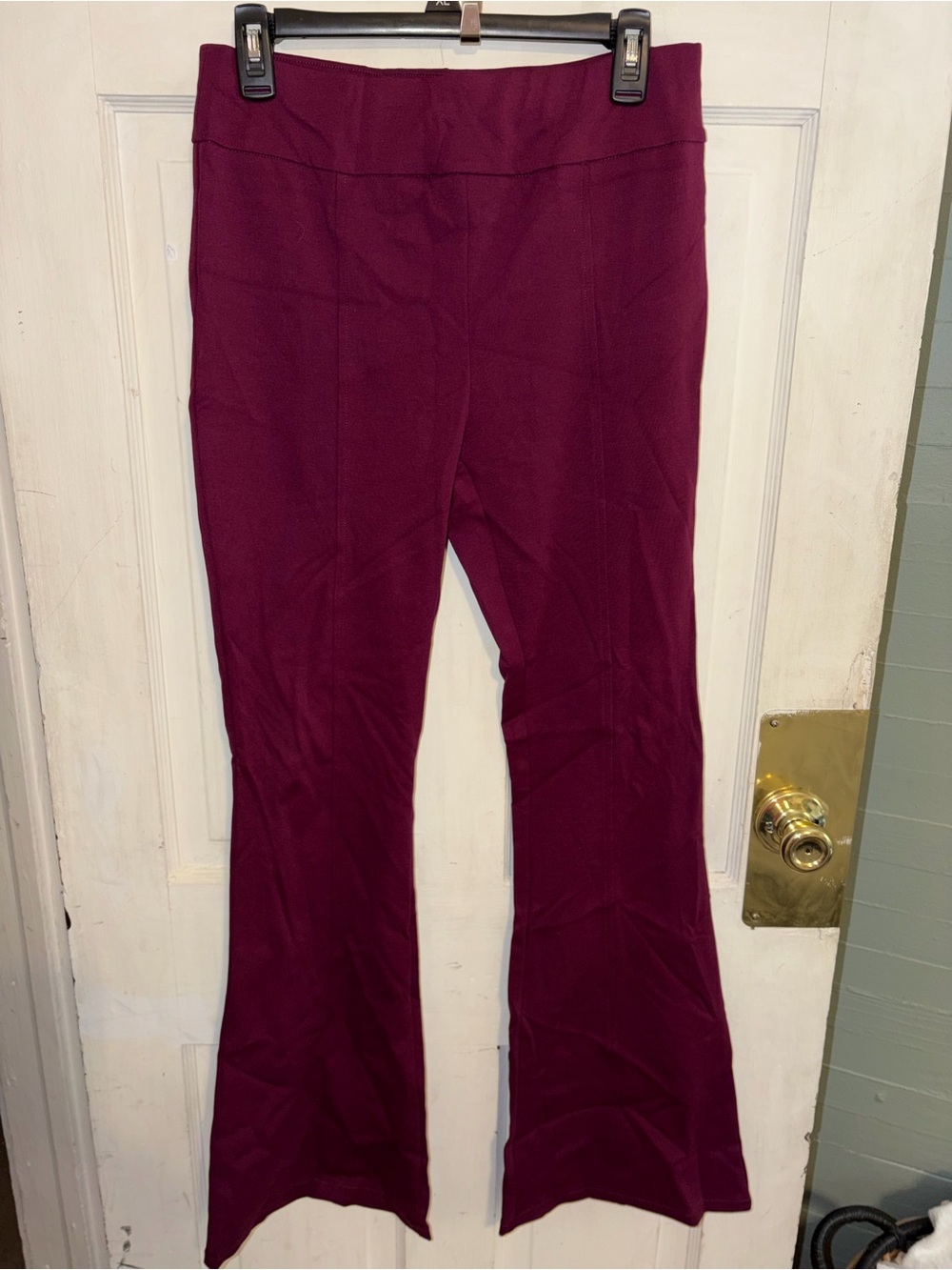 Scarlett Wide-Leg Pants in Plum